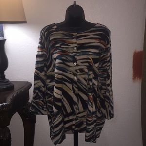 Size 2X 3/4 Length Cardigan CJ Banks